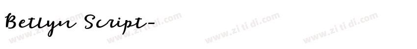 Betlyn Script字体转换